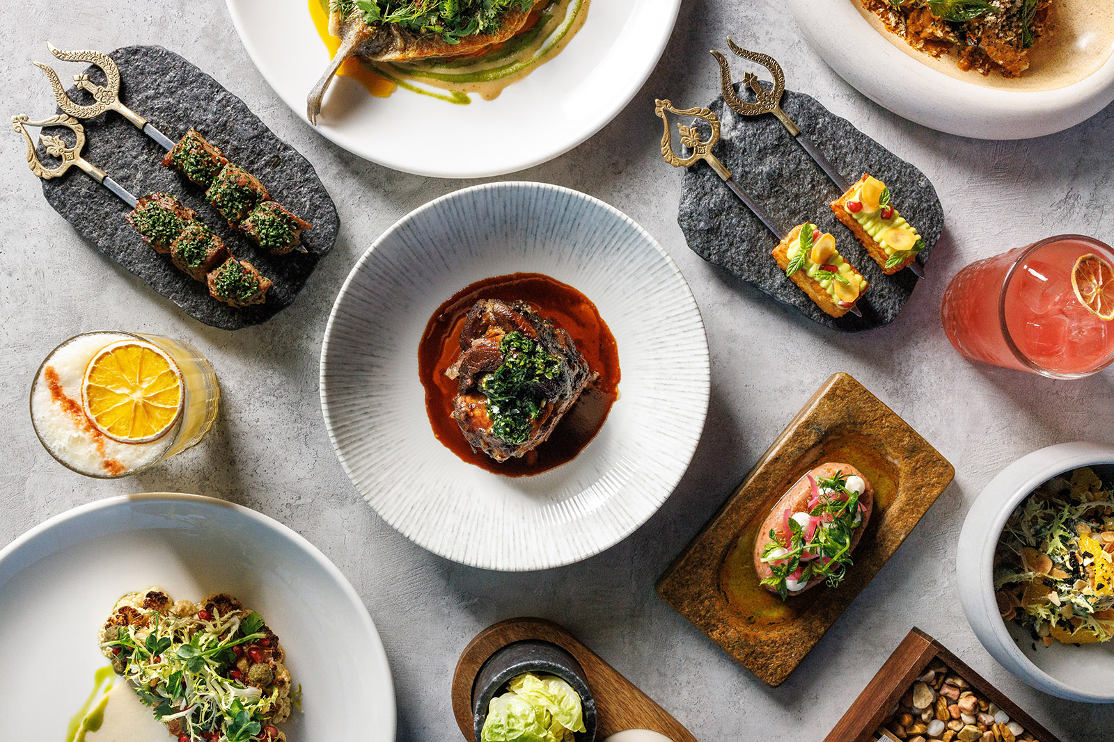A selection of the dishes on offer at chef Ali Ghzawi's restaurant Alee.