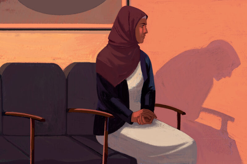 Illustration for feature on menstrual health