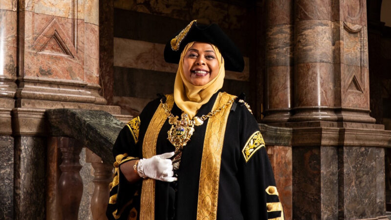 Safiya Saeed was inaugurated as Sheffield's new lord mayor at the city council's annual general meeting in May 2025.