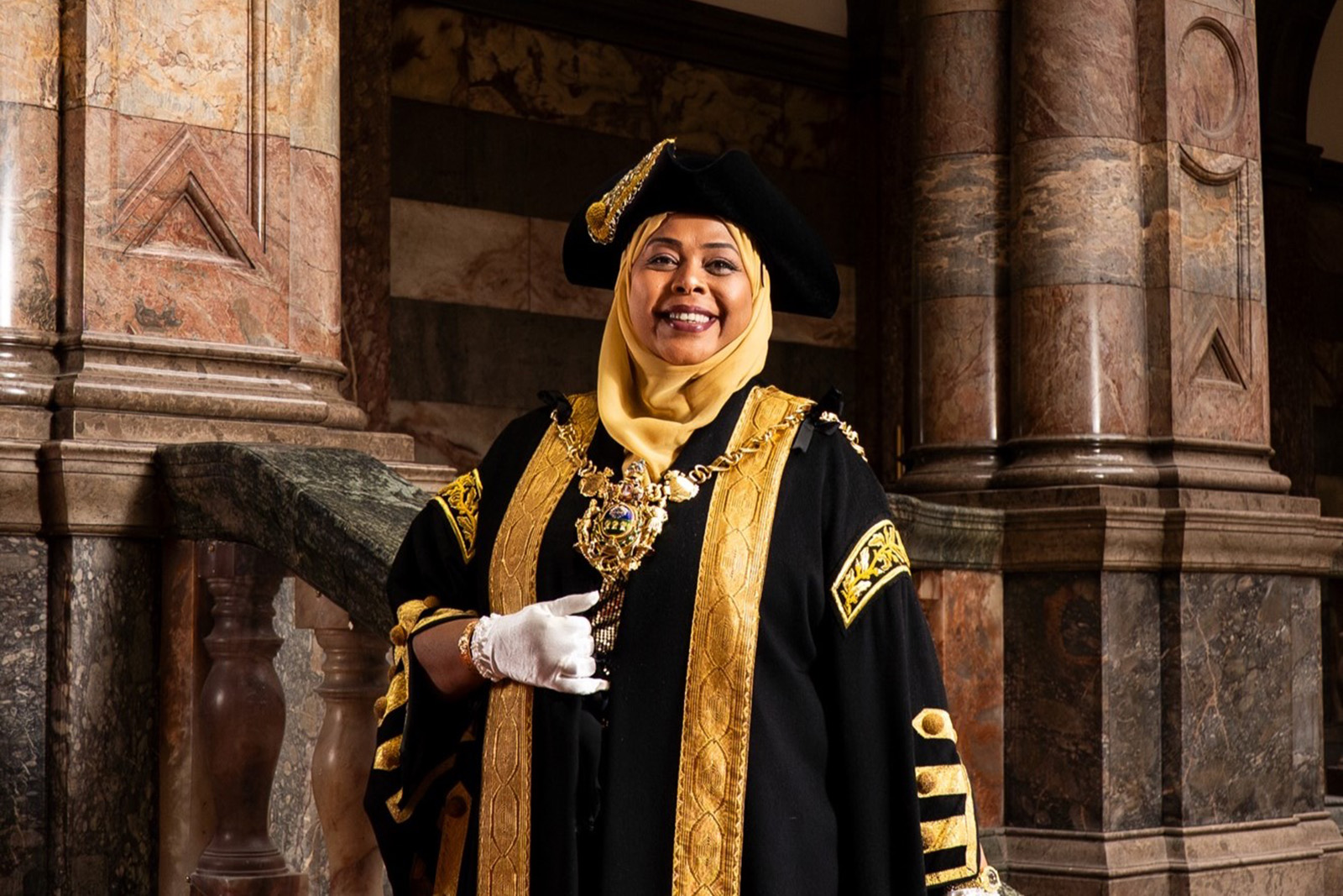 Safiya Saeed was inaugurated as Sheffield's new lord mayor at the city council's annual general meeting in May 2025.