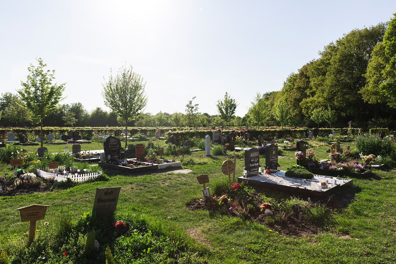 The Muslim part of the cemetery of Öjendorf in Hamburg.