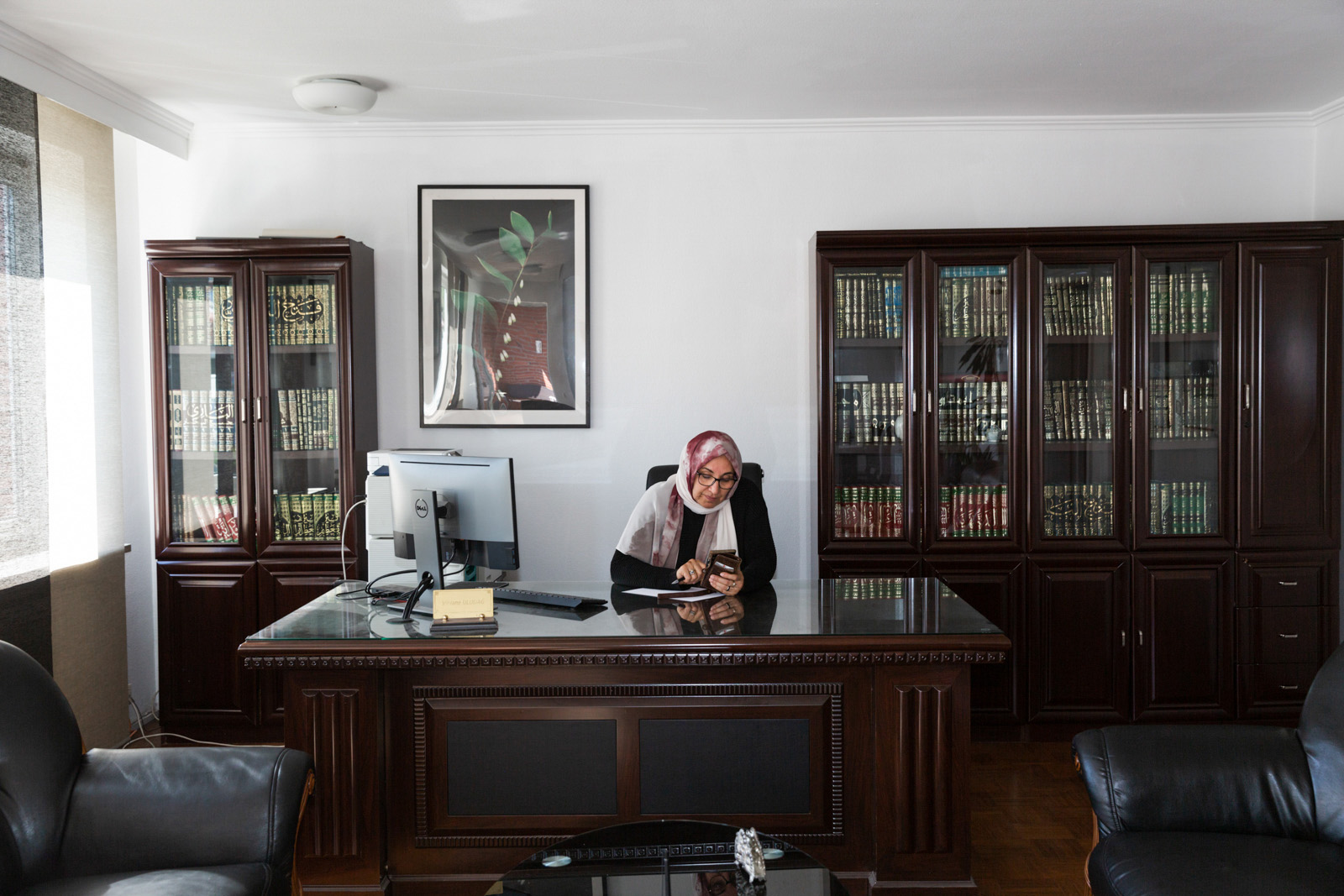 Vildane Uludağ, co-owner of the Uludag Cenaze Muslim burial company in Hamburg.