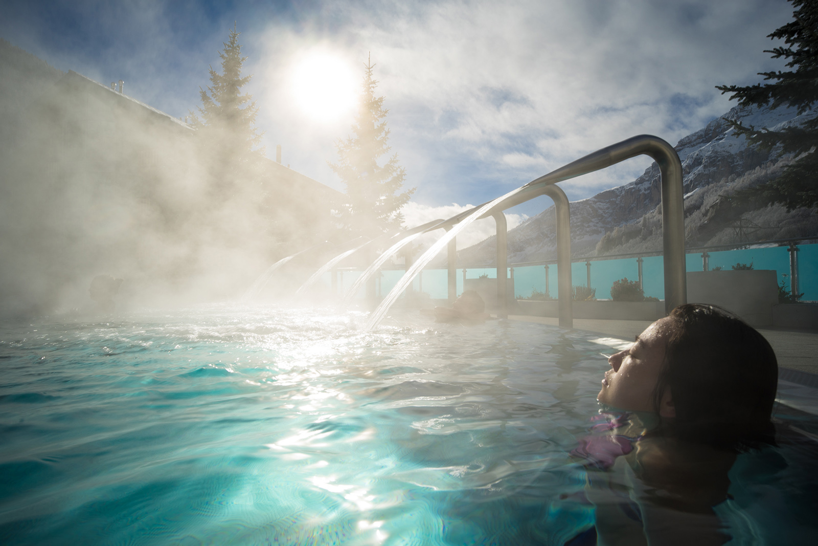 A hot spring in Switzerland.