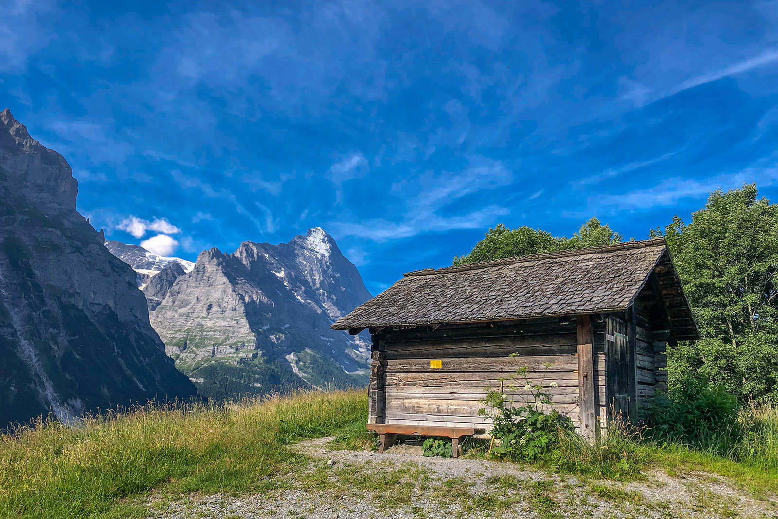 A mountain hut in Grindelwald, a village in Switzerland’s Bernese Alps.