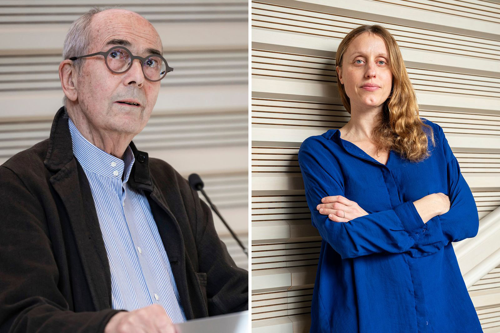 Spore Initiative co-founder Hans Schoepflin (left) and founding director Antonia Alampi (right). 