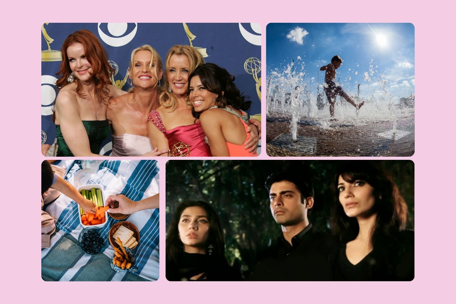 A collage of scenes from Zoha Rahman's life