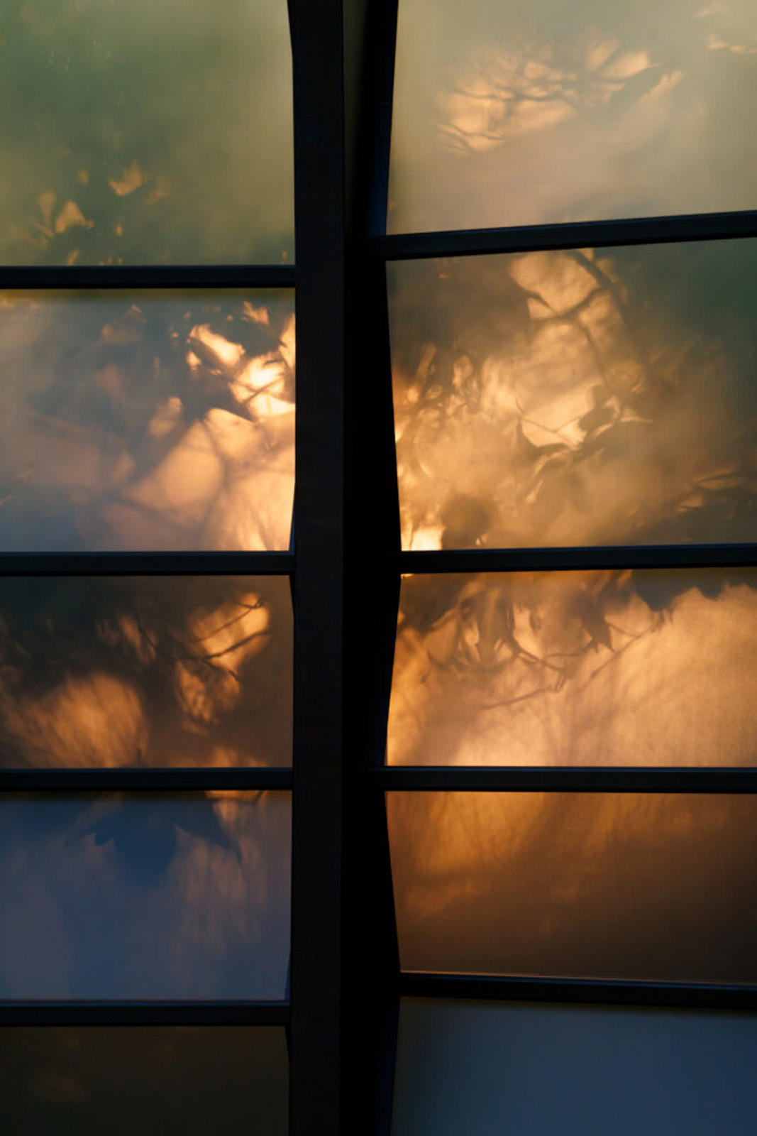An interior view of A Capsule in Time, Marina Tabassum's 2025 Serpentine Pavilion design. 