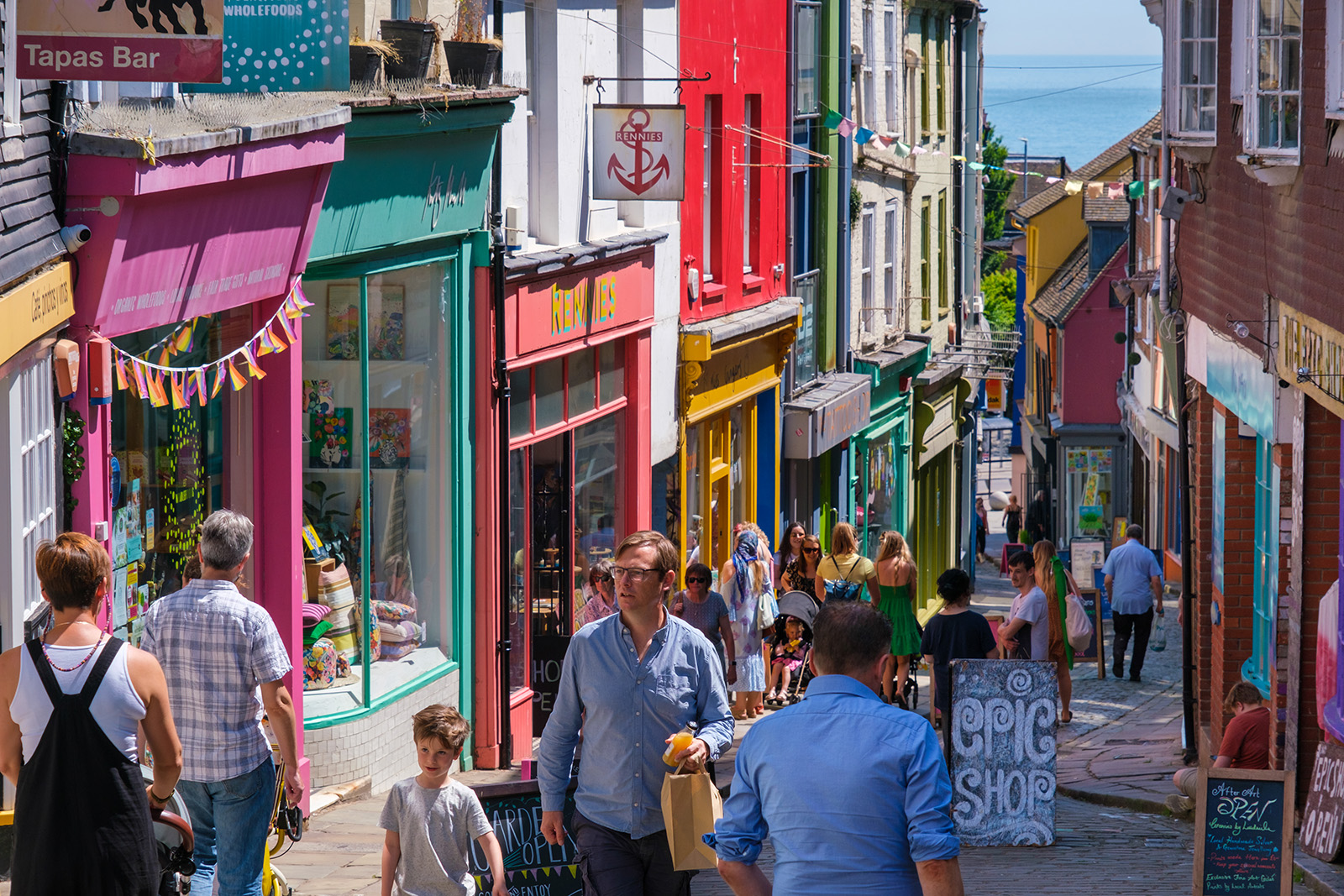 Folkestone’s Creative Quarter, in Folkestone’s Old High Street.