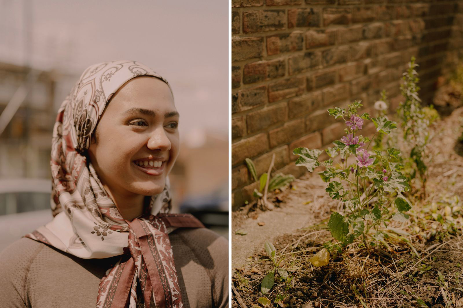 Tahsina Writer (left) and one of Sustainably Muslim's projects.