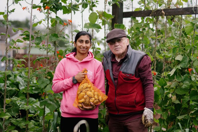 Zahabia and Alan: intergenerational allotment keepers and flourishing TikTok stars
