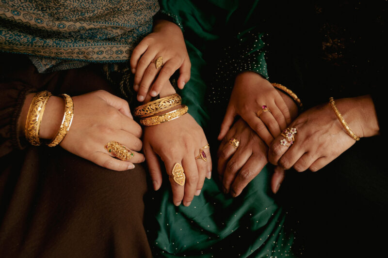 Ruqqaya (left), Zoya and Latifa Ali