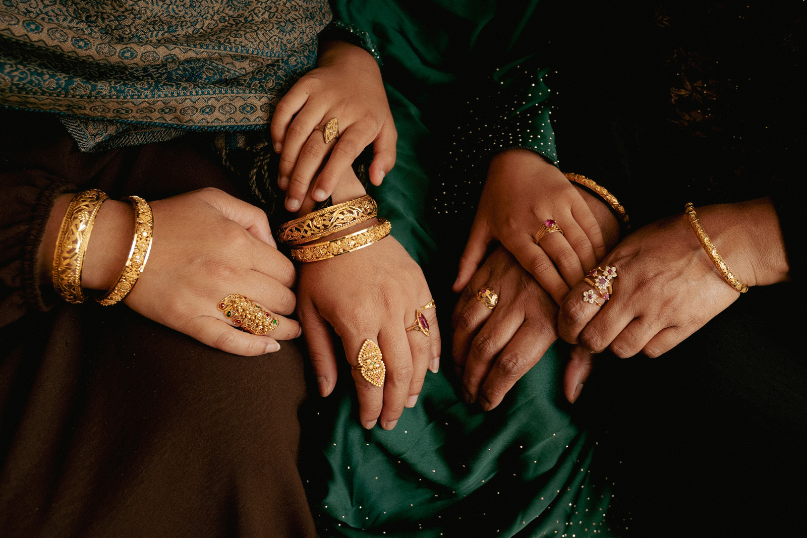 Ruqqaya (left), Zoya and Latifa Ali