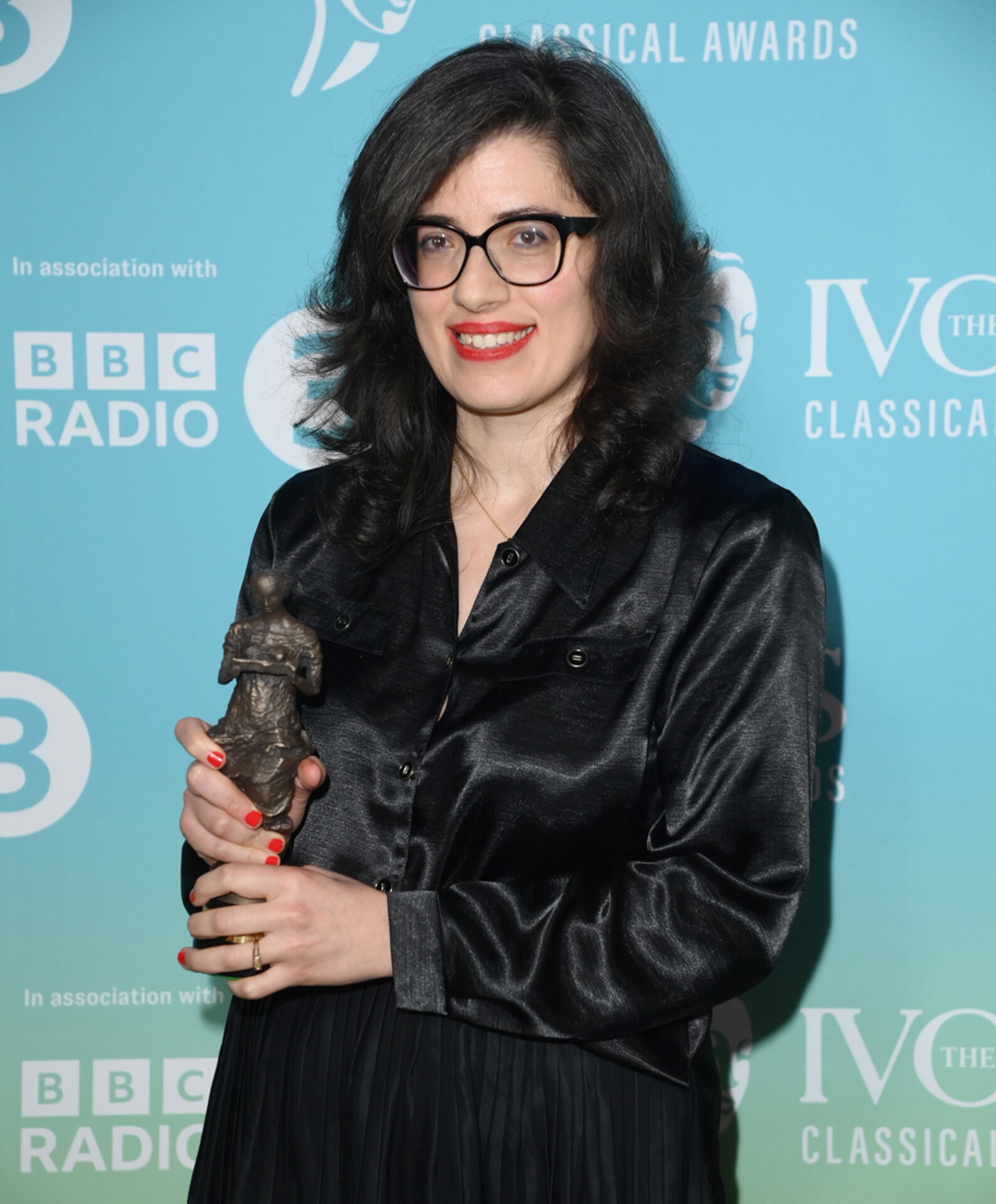 Bushra El-Turk after winning an Ivor Novello award in November 2024.