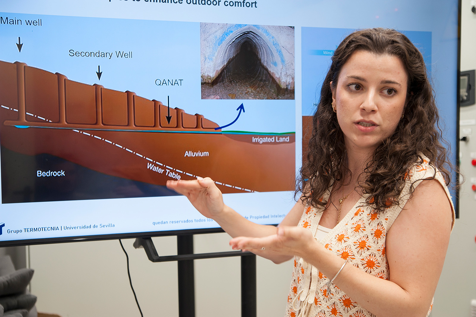 CartujaQanat researcher María de la Paz Montero Gutiérrez.