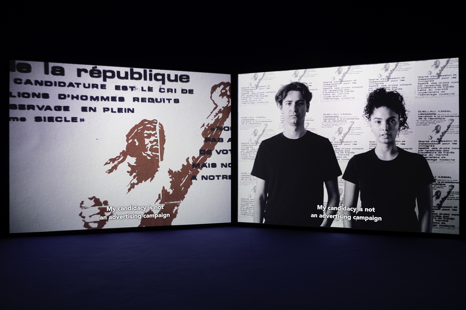 Moroccan artist Bouchra Khalili's Asterisms (Fig. 2): The Circle and The Public Storyteller.