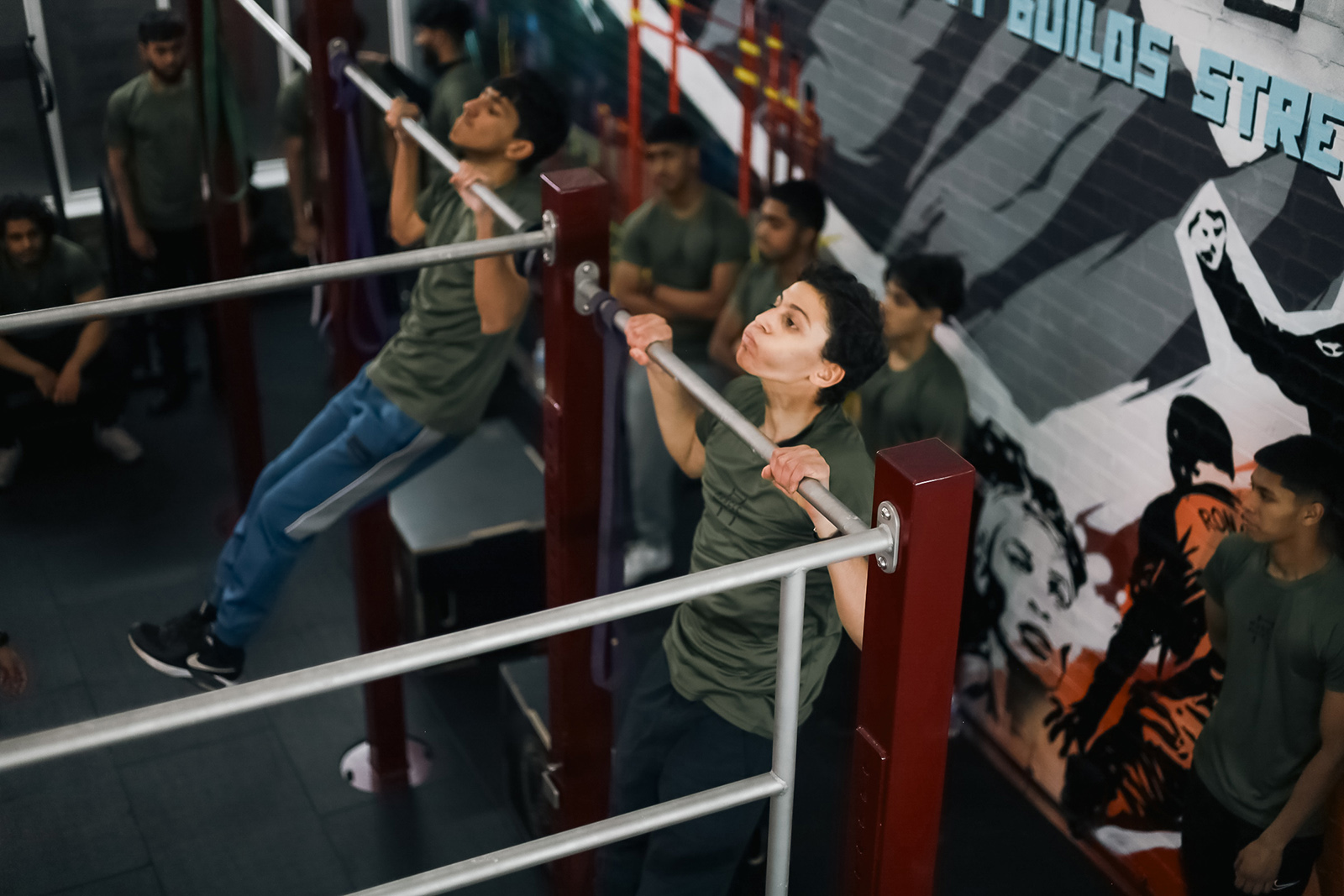 Muscle Basin Gym members working out