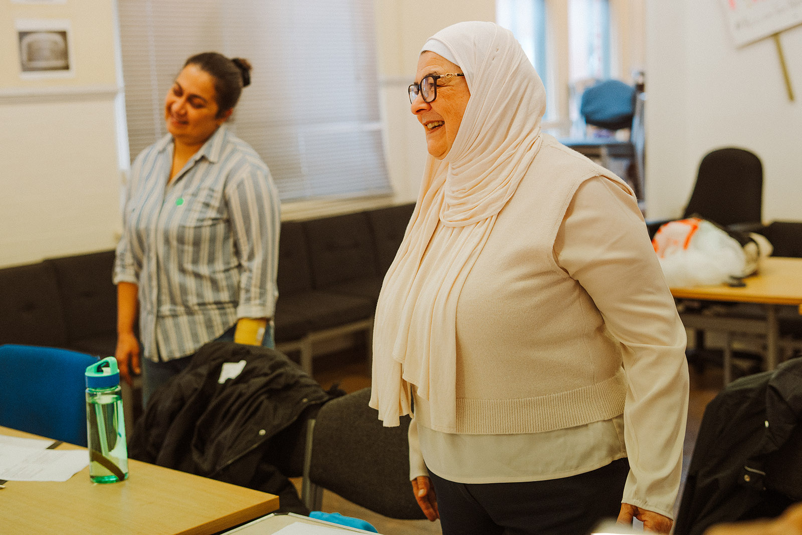 Students in the ESOL medical language class