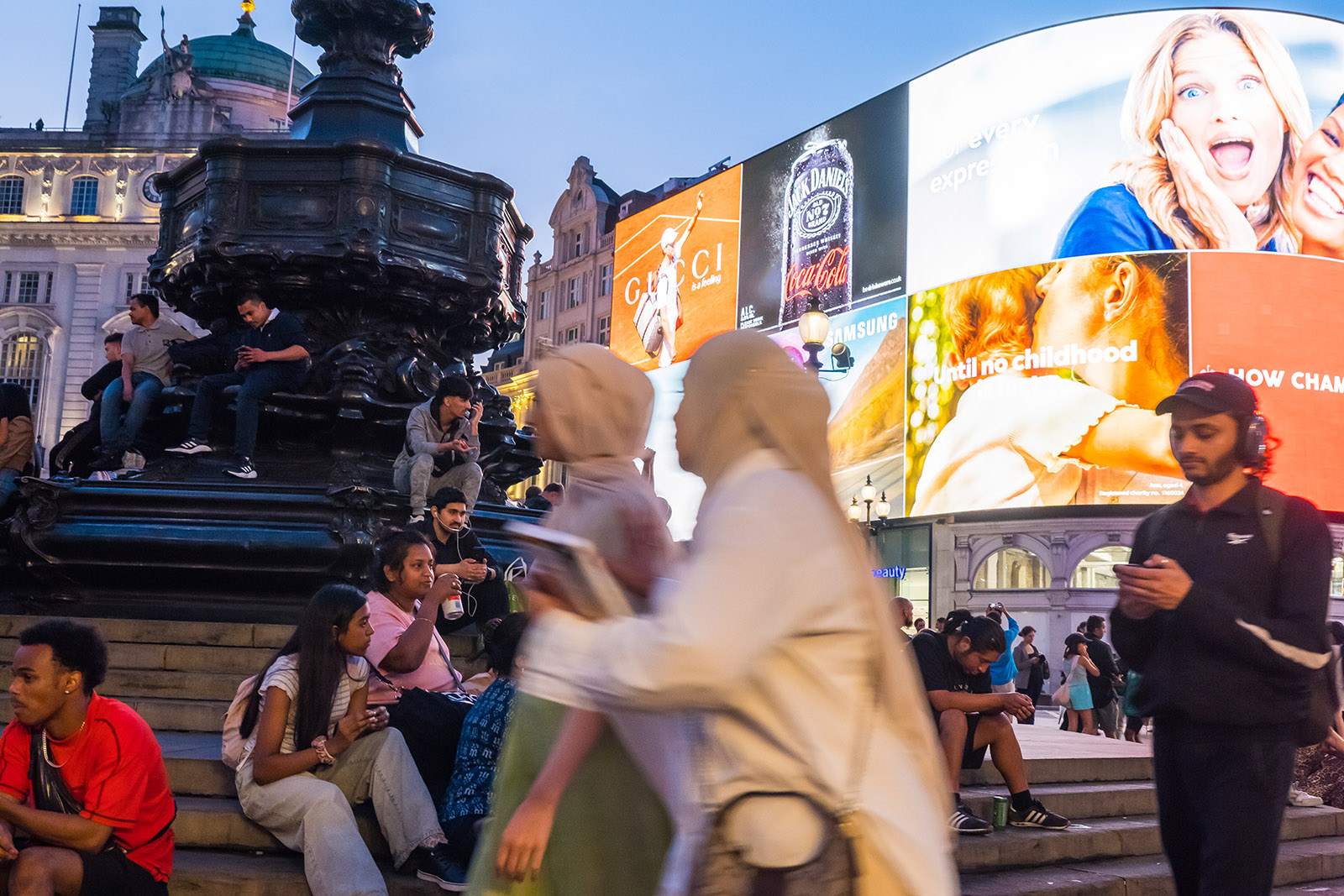 Stock image of Piccadilly Circus, central London
