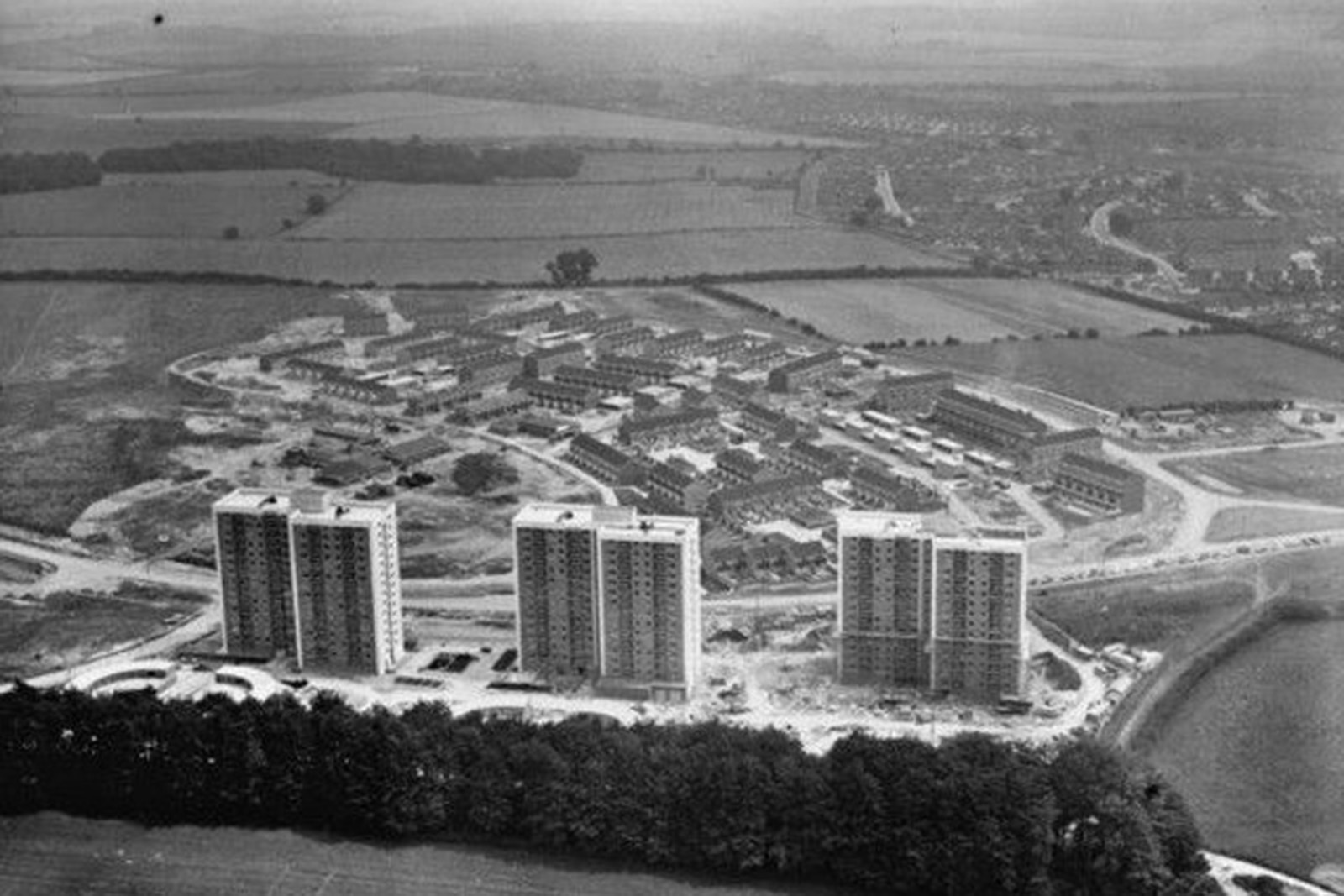 Marsh Farm Estate, Luton, in the 1960s