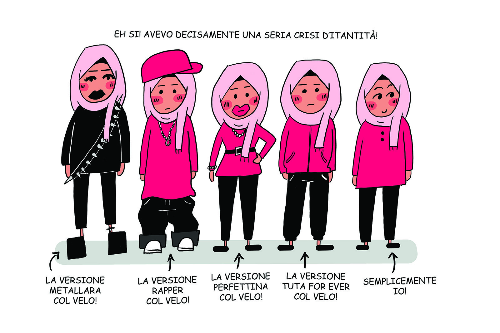 A page from the graphic novel 'My Best Friend Is a Fascist' by Takoua Ben Mohamed