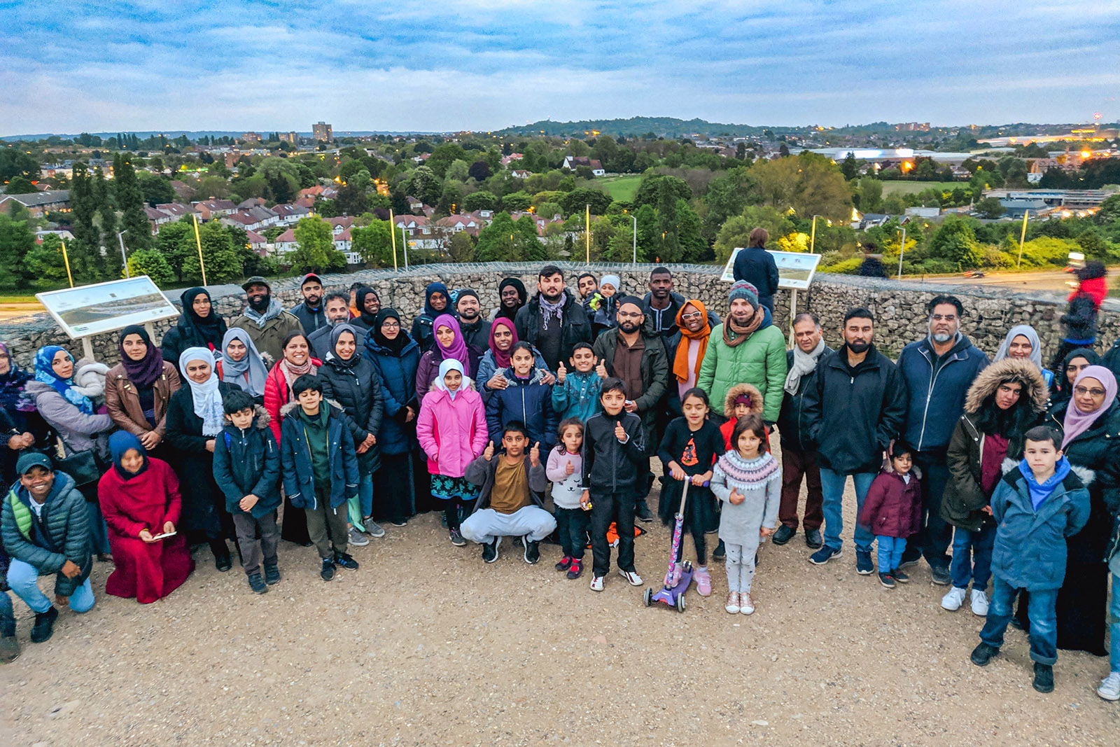 A New Crescent Society event at Northala Fields, north-west London, in March 2019