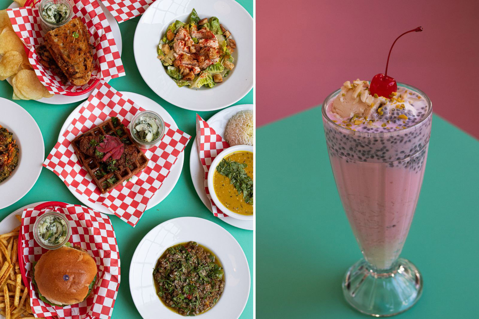 A selection of Desi Diner dishes