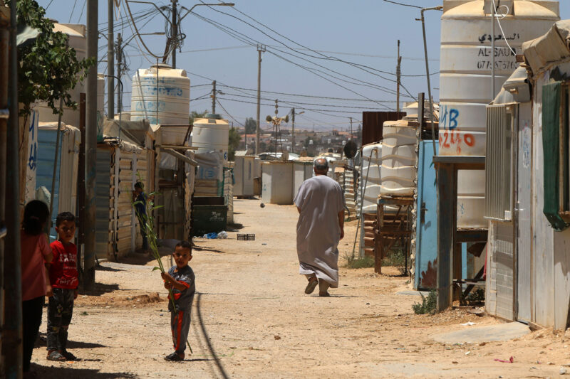 Zaatari, one of the Syrian refugee camps in Jordan where Dr Malek Bajbouj and his team developed their trauma therapy techniques