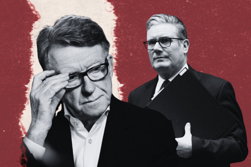 A composite images of Peter Mandelson (left) and Keir Starmer (right)