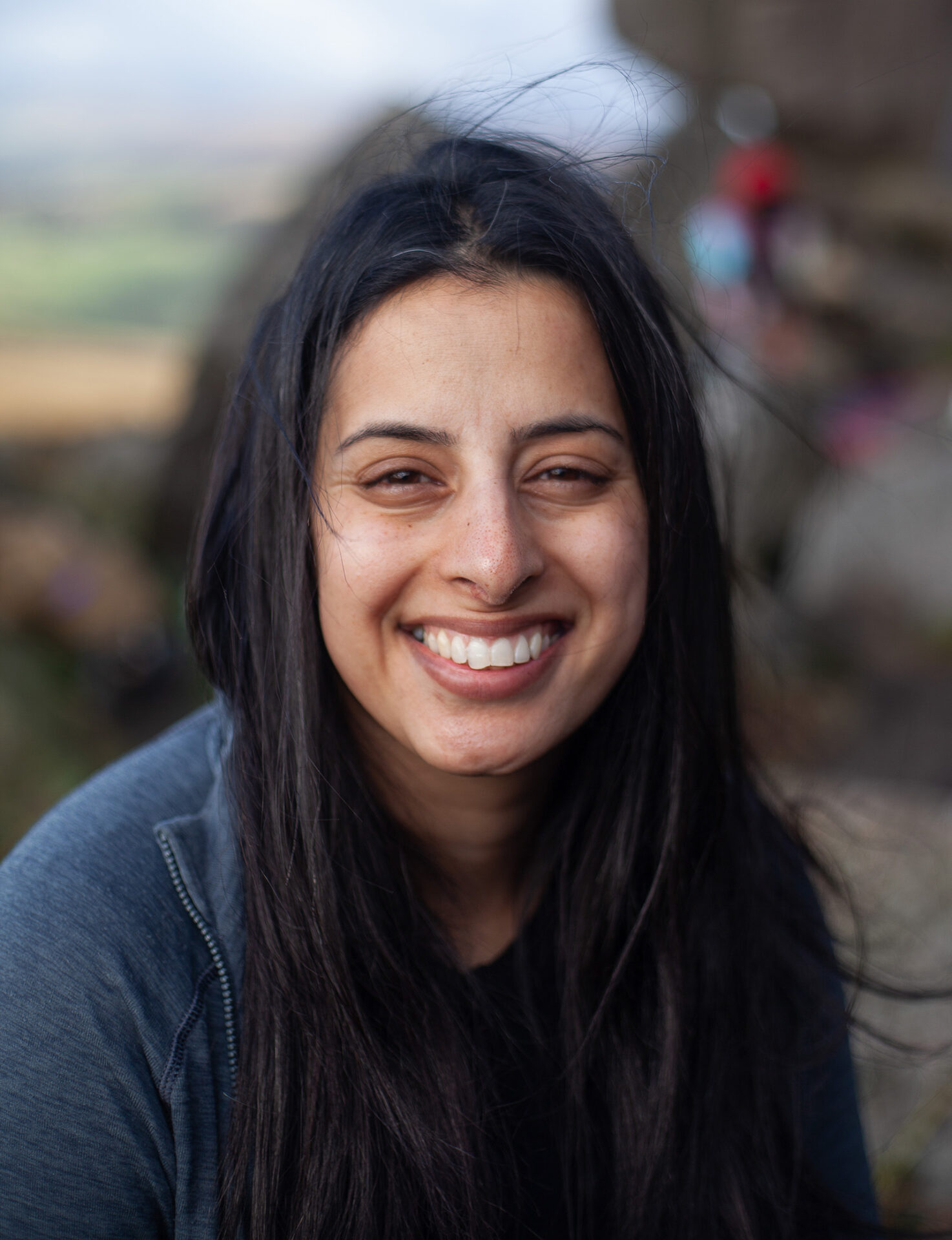 A portrait image of ClimbMuz founder Siddrah Aslam