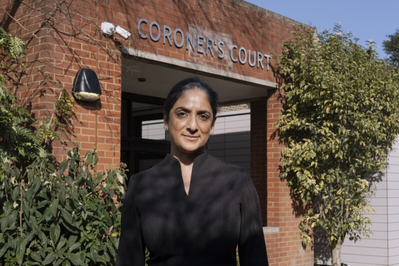 Nadia Persaud outside Coroner's Court
