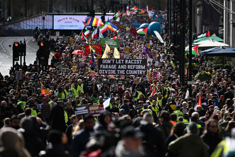 In pictures: Together Alliance anti far-right protest