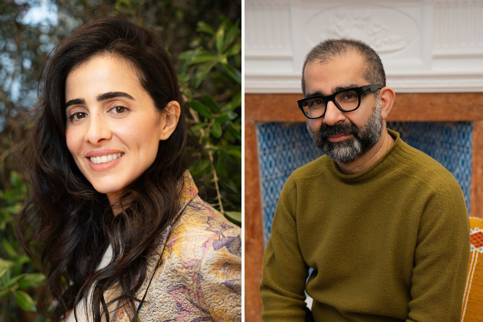 A composite image with photographs of Ibraaz founder Lina Lazaar (left) and director of programmes Hammad Nasar (right)