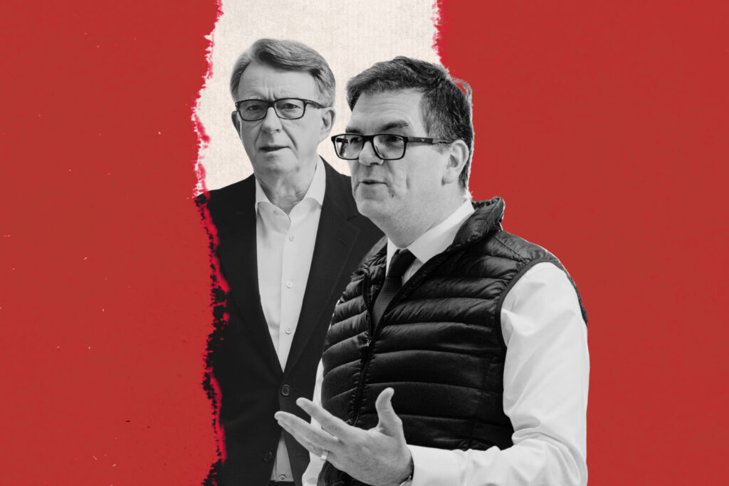 A composite image made up of two photographs, of Peter Mandelson (on the left) and Olly Robbins, former Foreign, Commonwealth and Development Office permanent secretary