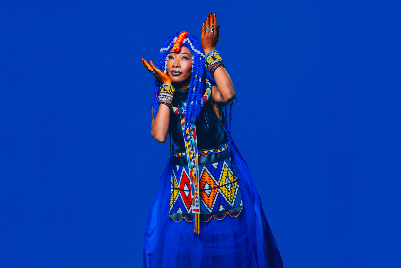 A photograph of Malian singer-songwriter Fatoumata Diawara, one of the headline acts at Africa Oyé