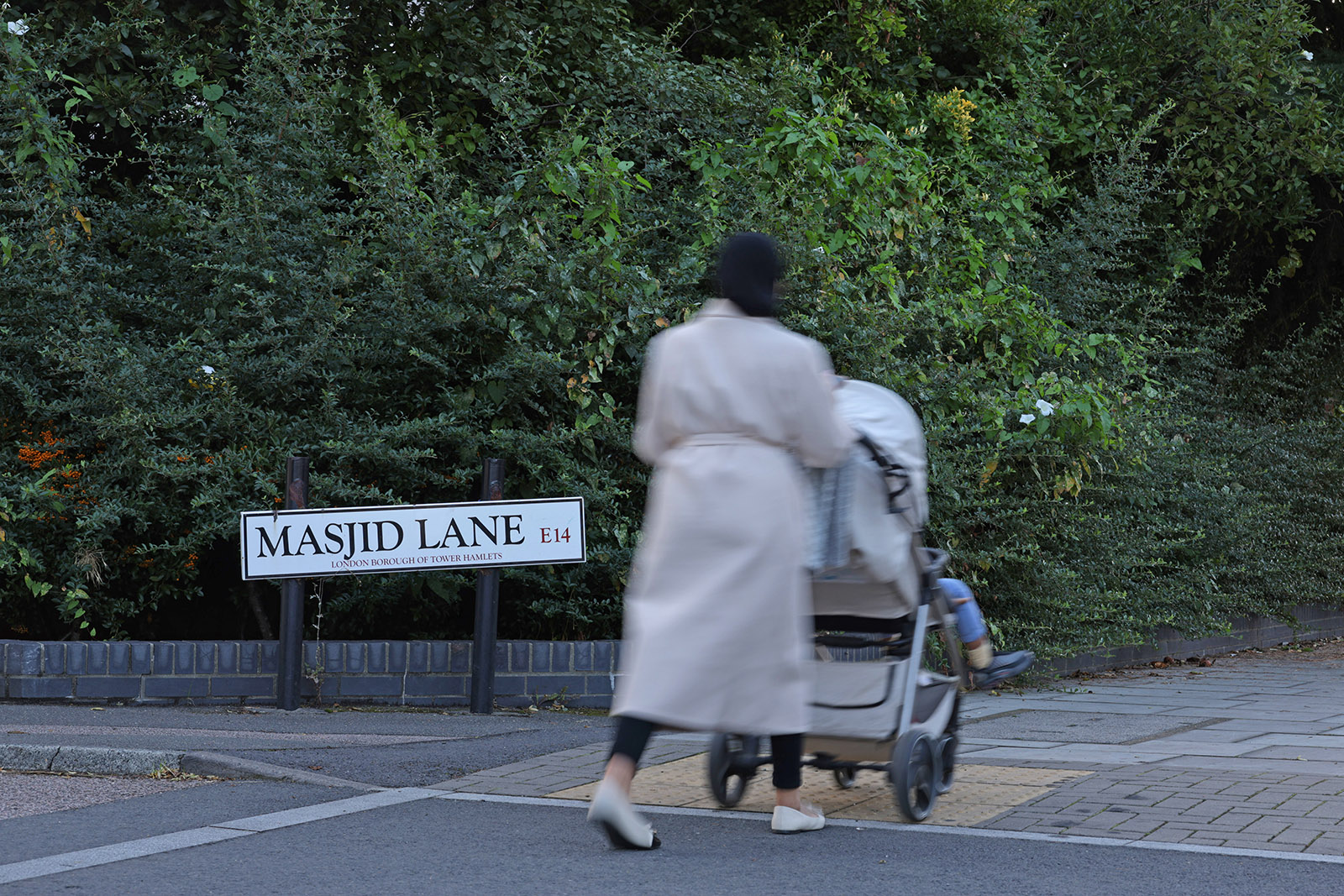 London, United Kingdom - Monday 24 November 2025, Masjid Lane E14 which is where Burdett Estate Masjid is located.