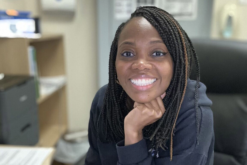 A portrait image of Dr Aziza Sesay