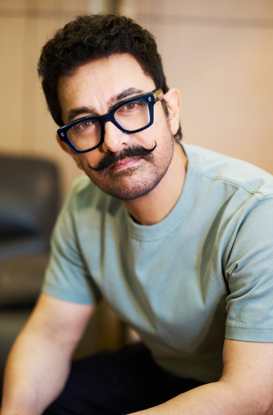 A portrait image of Indian actor Aamir Khan