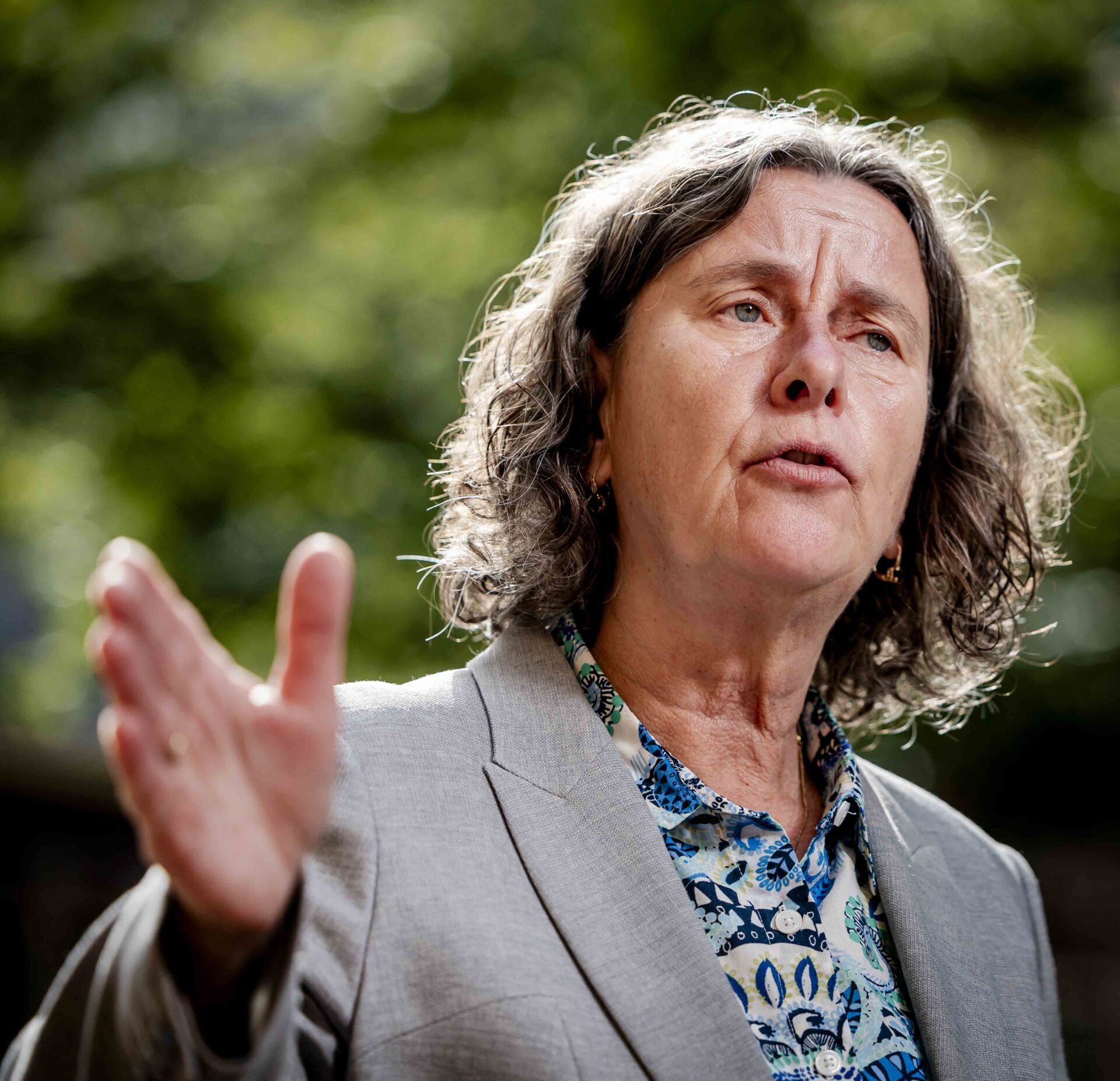 A photograph of Marjolein Faber, the far-right PVV politician who was asylum minister in the Netherlands' 2024 coalition government