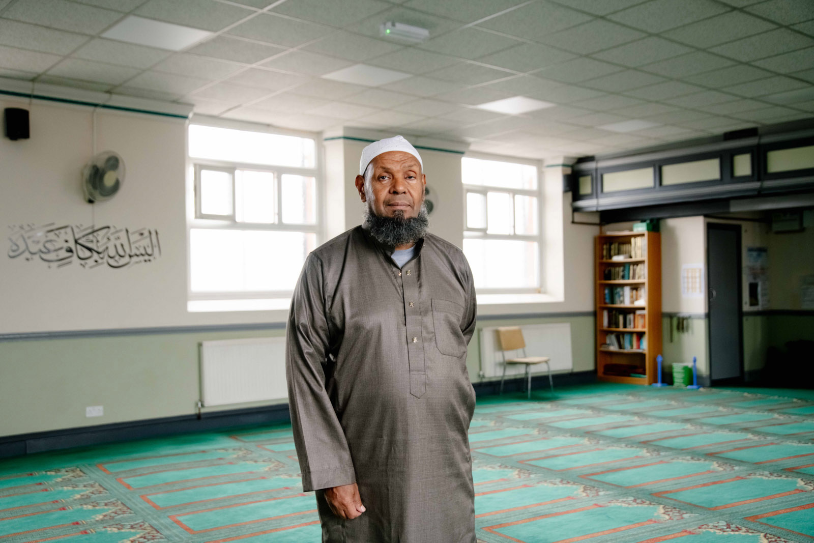 A photograph of Imam Ibrahim Hussein, chair of Southport Mosque