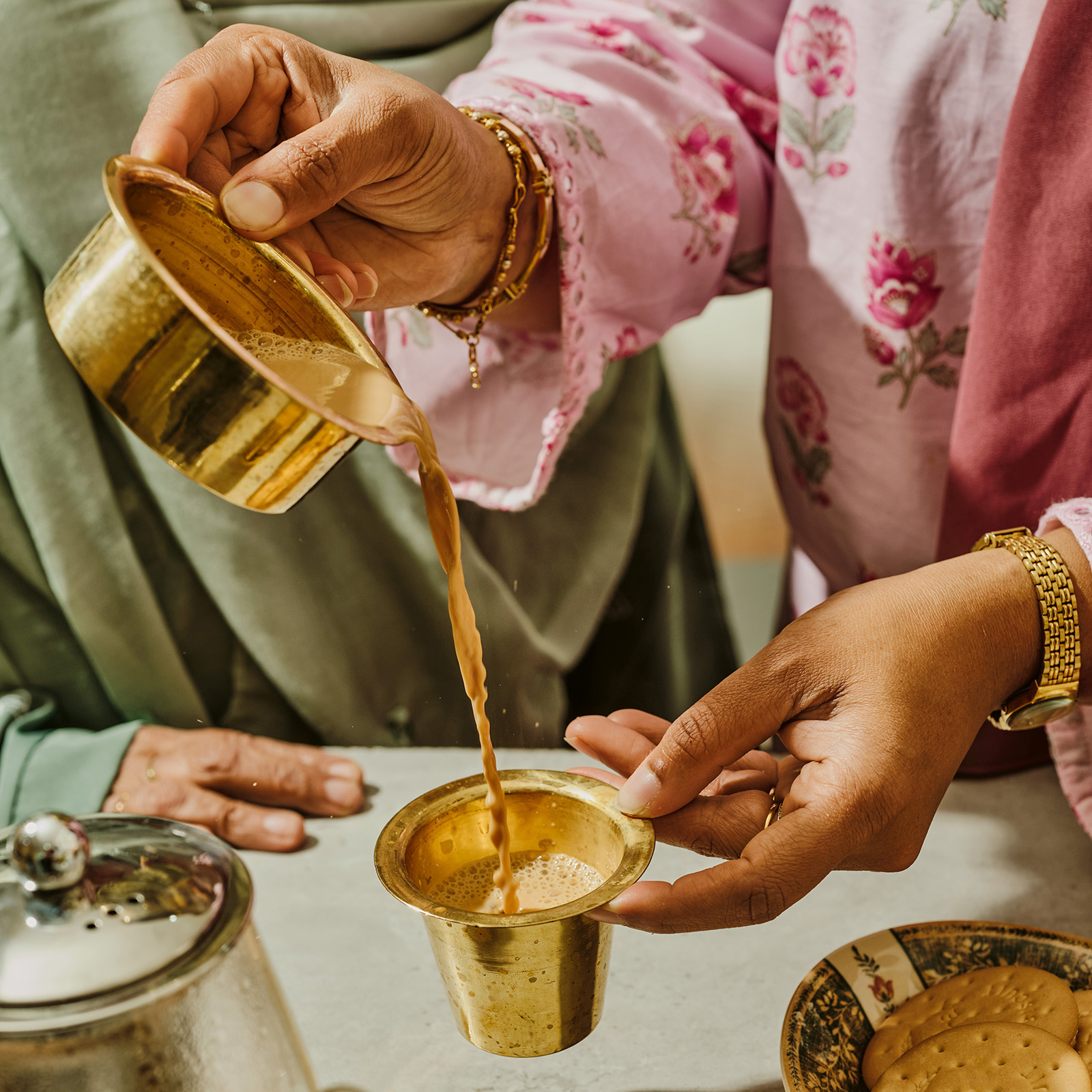 A photograph of Shadi Faleel's Masala chai